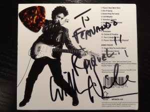 Autógrafo de Willie Nile.