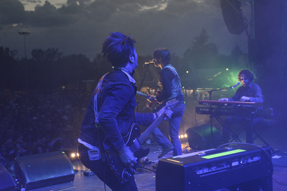 The Band of Heathens en plena actuazión en el Huercasa.